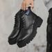 Thick-soled Heightening Lace-up Martin Boots Retro Tooling Boots Men_vogvips.com