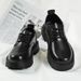 Autumn 2024 New Men's Business Waterproof Black Leather Chef Men Korean Style Versatile Thick Sole Work Shoes_vogvips.com