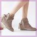 New Style Women's Hollow Out With Hidden Wedge Short Mesh Boots Casual Sandals For Women_vogvips.com