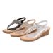 New Fashion Rhinestone Sandals Platform Wedge Women's Shoes_vogvips.com