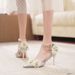 Women's Shoes fashion fairy tiger skin pattern design temperament lady banquet bridesmaid shoes high heels_vogvips.com