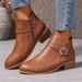2025 Roman Short Women, New Autumn And Winter Large Size Chunky Heel Round Toe Ankle Boots For Women_vogvips.com