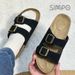 1 Pair Of Leather Sandals For Men And Women Beach Sandals 2025 Designer Men's Comfortable Slipper Original Brands Shoes_vogvips.com