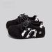 Women’s Retro Round‑Toe Lace‑Up Sneakers, Two‑Tone Suede‑Effect Low‑Top Trainers, Soft Flat Non‑Slip Outsole Casual Shoes_vogvips.com