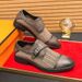New Summer Leather Shoes Hollow Out Refreshing British Style Men's Business Casual Breathable Pointed Toe Hole Sandals_vogvips.com