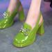 Women's Shoes Sandals For Women Summer New Style Round Toe Thick Heel Thick Bottom Buckle Mary Jane Single Shoes_vogvips.com