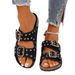 Women's Shoes Summer Wear New Sandals Slippers One-line Casual Beach Shoes Cork Slippers_vogvips.com
