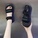 High-End Fashion Casual Bread Sandals For Women 2025 Summer New Thick-Soled Velcro Beach Platform Roman Shoes_vogvips.com