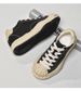 Shell Head Dissolving Shoes Thick Sole Heightening Men's Niche Splicing Retro Black And White Couple Low-top Board Shoes Breathable_vogvips.com