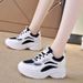 Fashion 2025 Spring And Autumn New Versatile Women's Casual Sports Dad Shoes Square Toe_vogvips.com