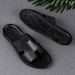 Men's Slip-on Open Toe Flat Flat Dock Layer Cowhide Beach Shoes Summer Slippers Jaadu_vogvips.com