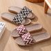 Summer Linen Slippers Women Home Floor Anti-slip Slides Ladies Comfortable Slippers Flat Shoes Female Zapatos Mujer_vogvips.com