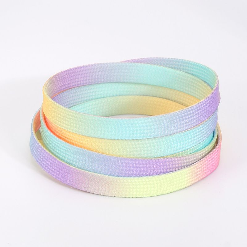 Rainbow Colored Shoe Laces - Extra Long 80cm To 160cm, Durable & Stylish For Sneakers, Casual & Work Shoes_vogvips.com