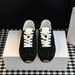 Retro Sneakers With Suede Soft Sole And Lace Up Low Cut Casual Shoes, Classic And Versatile_vogvips.com
