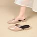 2026 New Pointed-Toe High-Heel For Women, Versatile Mary Jane Chunky Heel, Open-Back Shallow Fashionable Outdoor_vogvips.com