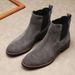 2023 New Formal High-top Shoes Leather Men's Trendy Short Fleece Lined Suede Slip-on Martin Boots_vogvips.com