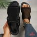 Women's Korean Style Flat Breathable Mesh Sandals Plus Size Beach Sandals_vogvips.com