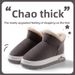 Thick-Soled Snow Boots Women, Winter New Style, Fleece-Lined, Thickened, Warm, Closed-Back, Cotton Slippers, Suitable_vogvips.com