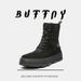 Couple Thick-soled Heightening Strap-up Round-head Martin Boots Outdoor Recreational Hiking Tooling Short Boots_vogvips.com
