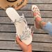 Fashionable Rhinestone Flat Bottom Sandals Women's Summer New Comfortable Slip-On Beach PU Material Casual Slippers_vogvips.com