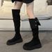 Two-Way Fold Thick-Soled Long For Women 2024 Winter New Chunky Heel Over-the-Knee Riding Boots Spring Autumn Style_vogvips.com