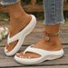 Summer Women's Slippers Thick Soft Sole Non-slip Fashion Men Outdoor Beach Cool Flip-flops Couple Shoes_vogvips.com