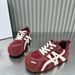 STRIDEO Thick-soled Red Outdoor Ugly Forrest Gump Shoes Women's Spring 2026 New Casual Little White Shoes Soft-soled Sports Women's Shoes_vogvips.com