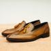 Tassel loafers men's leather slip-ons summer hollow breathable pointe carved block_vogvips.com