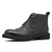 European Warm Series 2025 Autumn Winter British Business Casual Brogue Carved Martin Men Thick Sole High Top Short Boots_vogvips.com