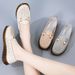 New Hollow Comfortable Soft Sole Non-slip Mother Shoes Flat Doudou Shoes_vogvips.com