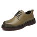Cargo Shoes, Men's Low-Top Business Casual Shoes, Trendy And Versatile British Style Simple Big-Toe Wedding Leather Shoe_vogvips.com
