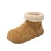 Ugly Cute Big Head Fluffy Boots Snow Boots Women's Thickened Velvet Short Tube Warm Bread Cotton Shoes_vogvips.com