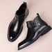 European Warm Series Men Genuine Leather Business Formal Shoes Motorcycle Rider Short British Style Men's Boots_vogvips.com