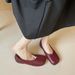 Folded Flat-soled Single Shoes Women's Shallow Mouth Versatile One-pedal Grandma Shoes Super Soft Beanie Shoes_vogvips.com