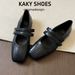 Soft Leather~Vintage Flat-soled Velcro For Women, 2026 Spring New Versatile Comfortable Mary Jane Leather Shoes_vogvips.com