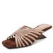 French-style Thin-strap Fashion Sandals With Square Toe And Unique Heel Design, New Summer Outdoor Women's Slippers_vogvips.com