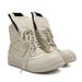 Guangzhou New In-Stock Men's Women's Genuine Leather High-Top Black White Inverted Triangle Shoes Large Size Thick Sole_vogvips.com