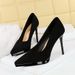 High Heels, Thin Heels, Super High Heels, Shallow Mouth, Pointed Head, Suede, Waterproof Table, Single Shoes, Women's Shoes_vogvips.com