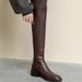 Wide-Leg Boots Velvet Knee-High Boots_vogvips.com