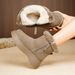 Women's Snow Boots With Fur Integrated And Thickened Short Boots, Children's Non Slip Cotton Shoes_vogvips.com