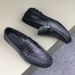 Euro Step Men's 2025 New High-end Gentleman British Trend Loafers Breathable Sole Soft Surface Business Leather Shoes_vogvips.com