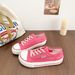 Four Seasons Women Slip-On Canvas Sports Shoe Lady Lace-Up Mango Toe Adult Vulcanized Skate Shoes Casual White Sneakers_vogvips.com