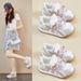 Little White Shoes Female Student Mesh Breathable Thick-soled Heightening Shoes Casual Shoes Board Shoes_vogvips.com