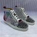 Red Sole Men's Rivet Sneakers 2024 New Spring Height Increasing Breathable High-top Sports Shoes Outdoor Wear-resistant_vogvips.com