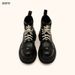Same 2026 Style Yellow Gingerbread Desert Suede Mid-Calf Genuine Leather Cross Thick-Soled Martin Boots F_vogvips.com