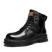 European Warm Series Yellow Winter Padded Men's High-top Work British Style Martin Boots Fleece Lined Leather Shoes_vogvips.com