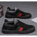 Canvas Summer Breathable Slip-On Knitted Mesh Shoes Men's Soft Sole Thin Sock Mouth Sports Casual Sneakers_vogvips.com
