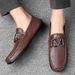 Men's Doudou Shoes Casual Leather Shoes Soft-soled Loafers Men's_vogvips.com