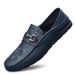 Embossed Crocodile Pattern Beanie Shoes Large Size Round Head Driving Shoes Casual Shoes Lazy Men's Shoes_vogvips.com