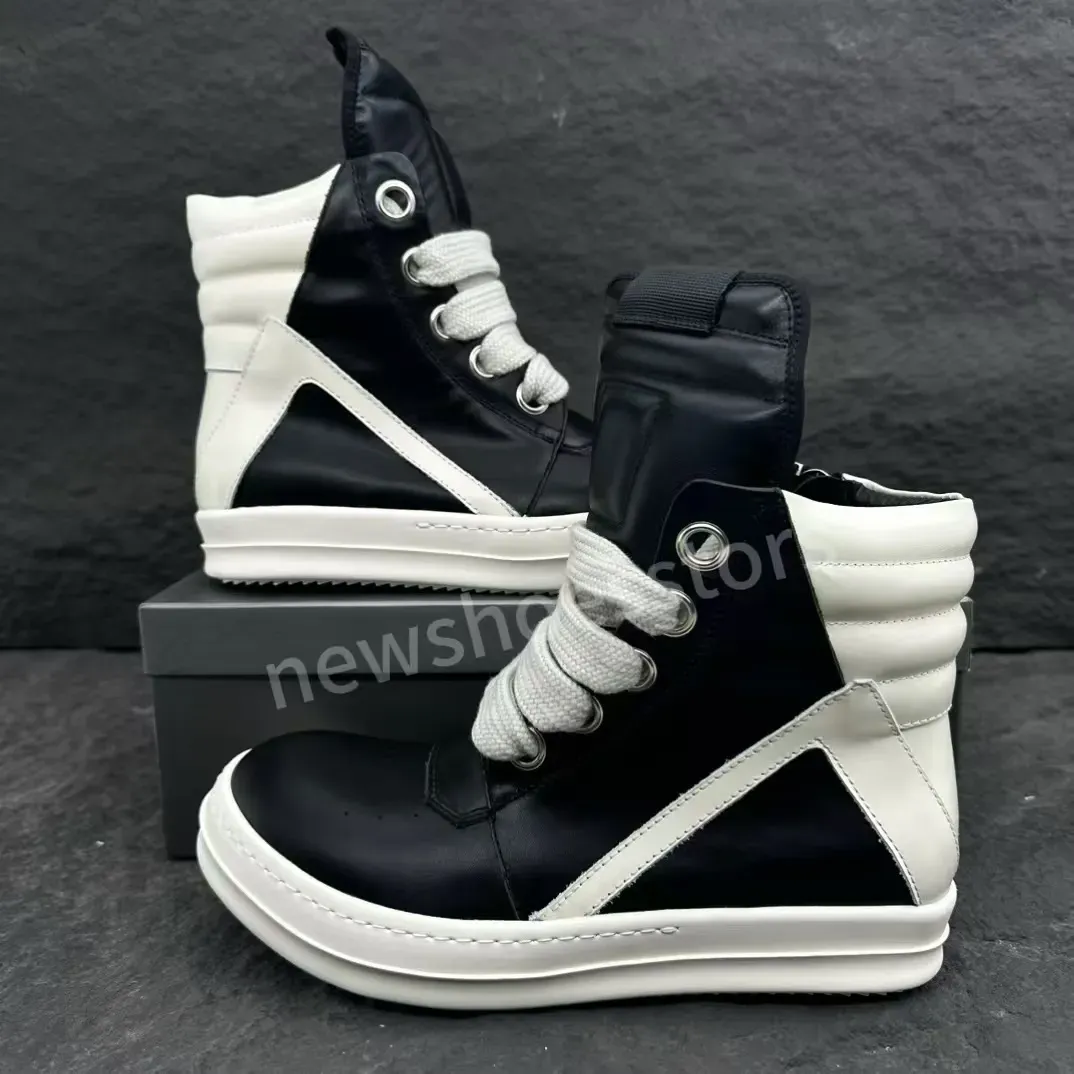 high sneakers designer shoes for men fashion boots low top sneaker canvas boot women shoe leather ankle jumbo lace_vogvips.com